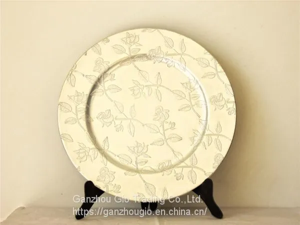 Plastic Charger Plate,christmas Decoration Plate Charger Plate Made in China YF-60571 photo-2
