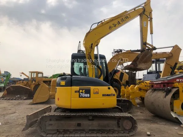 USED JAPAN KOMATSU PC78 MINI CRAWLER EXCAVATOR photo-3