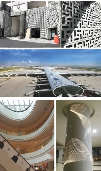 Long Service Life Building Material 4.0mm Aluminum Solid Veneer Panel For Station Decoration photo-4