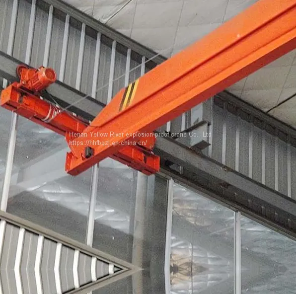 2T Span 12m Suspended Single Girder Eot Crane Remote Control Single Speed,Electric Hoist Suspension Crane photo-3