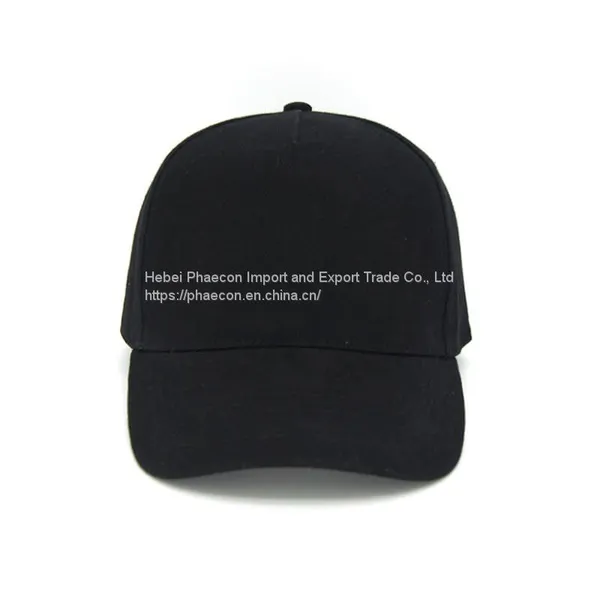 5 Panel Promotional Cotton Baseball Cap With Velcro Closure