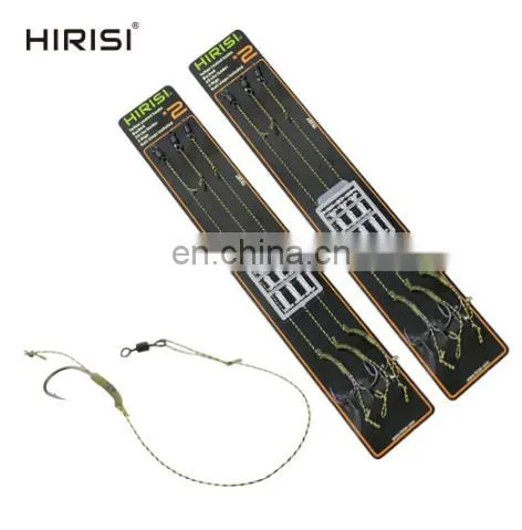 3pcs Carp Fishing Hooks Link Ready Made Rigs With Boilie Stoppers Carp Fishing End Tackle Rigs for Sale