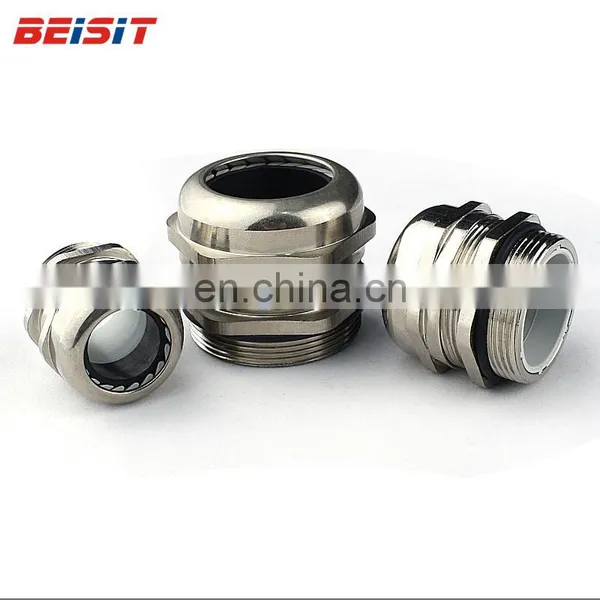 M20 Wholesale Dust Black Grey Brass Nickel-plated Cable Connector Waterproof IP68 photo-5