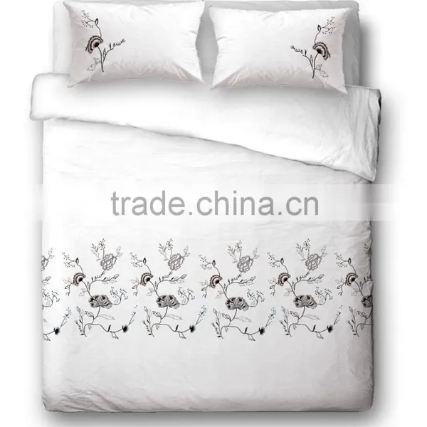 Fancy Traditional Embroideried Floral Duvet Cover photo-2