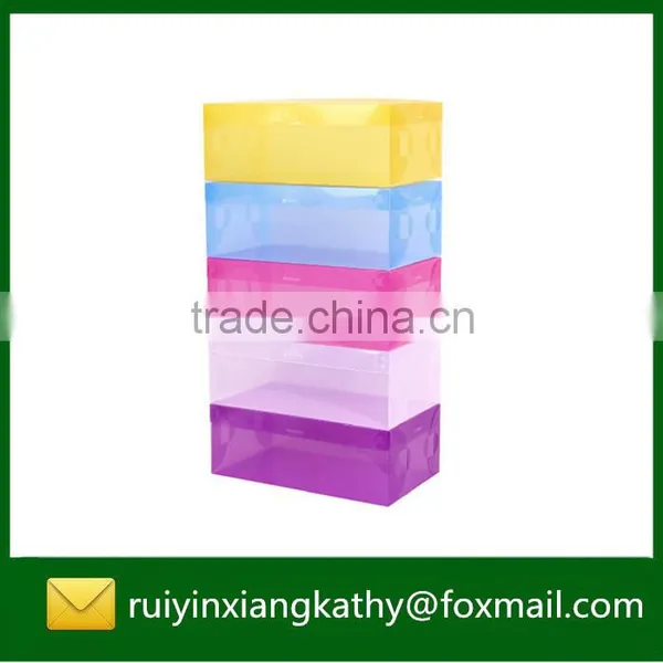 Household Decorative PP Clear Shoe Packaging Box With Handle Quality Choice photo-3