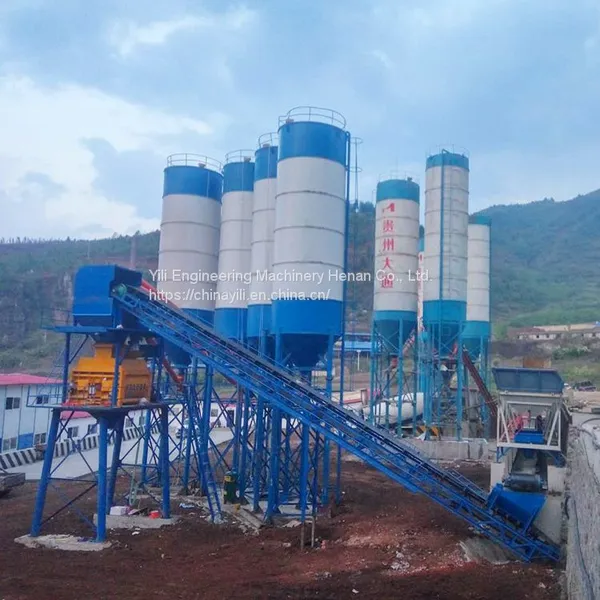 Commercial Concrete Batching Plant Hzs120 Mixing Plant Stationary for Hot Sale
