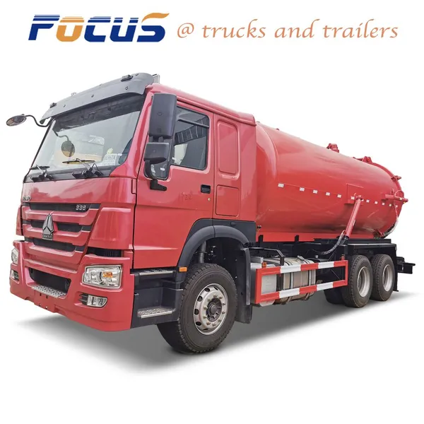 Sewage Suction Truck ,8 × 4 Sewage Suction Vacuum Tank Truck,Sewage Dredging & Cleaning Tank Truck for Wastewater Rainwater Sewage Sludge photo-3