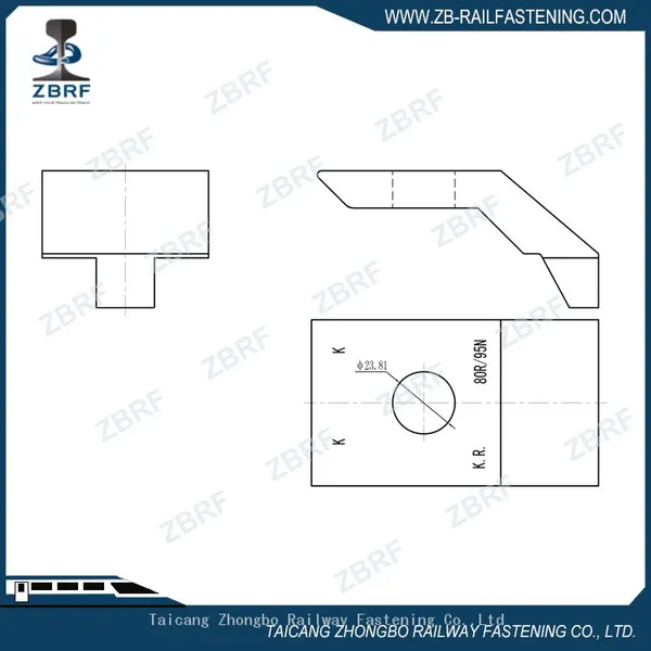 K.R. Type K Rail Fixing Clip for BS80R