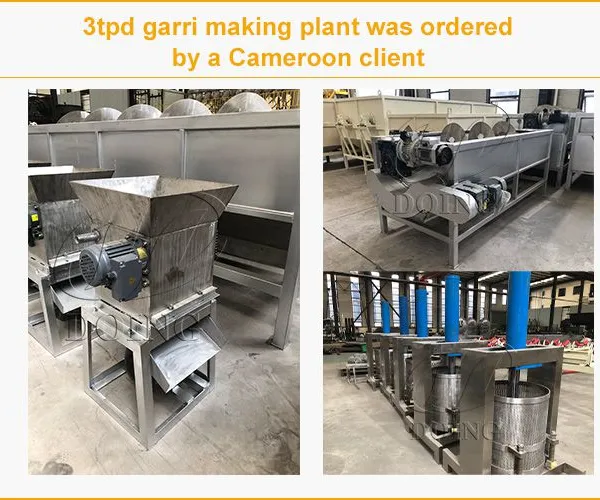 West Africa Hot Sale Cassava Garri Making Plant Cassava Processing Industry Equipment for Garri Fufu Cassava Powder Production photo-5