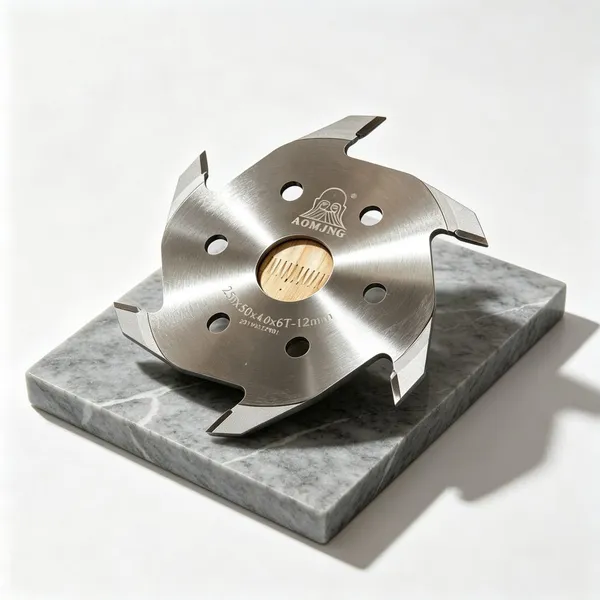 Finger Joint Cutter 250mm 6T Carbide Tipped 75Cr1 for Wood Jointing Woodworking - AOMJNG photo-3