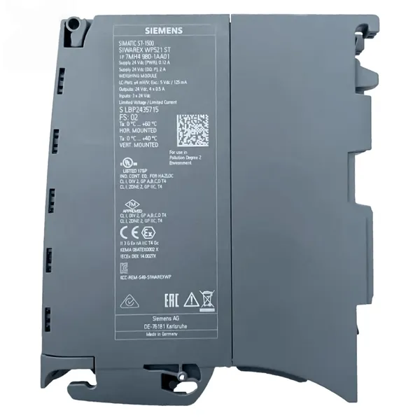 New Siemens SIWAREX WP521 ST SIMATIC S7-1500 Single-channel Electronic Weighing Module, Genuine 7MH4980-1AA01 photo-2