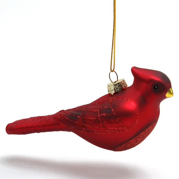 Wholesale Price Personalized Holiday Navidad Xmas Tree Hanging Decorations Custom Hand Blown Glass Northern Cardinal Christmas Baubles Factory
