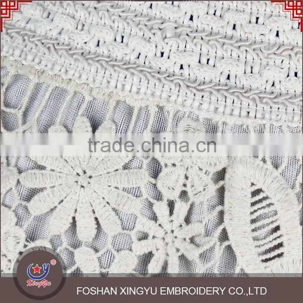 OEM/ODM Manufacturer Crochet White Mesh Embroidery French Lace Adult Women Skirts photo-2
