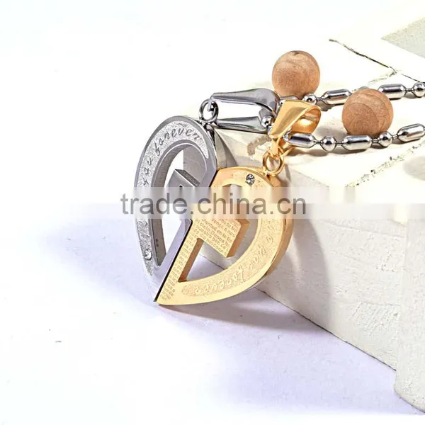 Charms Heart Pendant Wholesale Couples Stainless Steel Pendant photo-3