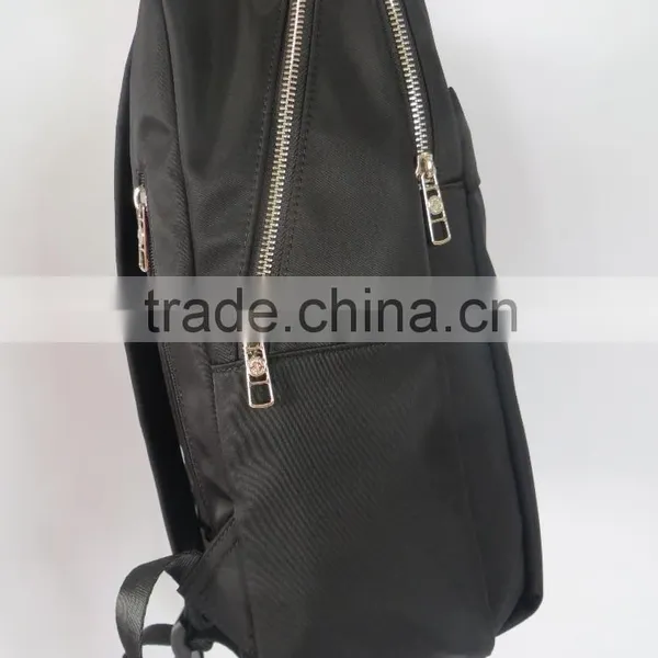 Fashion Urban Waterproof Nylon Material Black Men Backpack photo-3