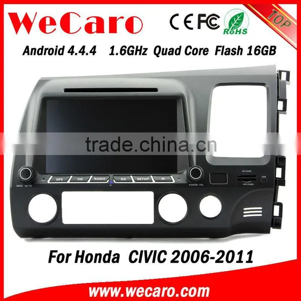 Wecaro Android 4.4.4 Car Touch Screen for Honda Civic Dvd Gps Mirror Link Right Hand Drive 2006 - 2011 photo-5