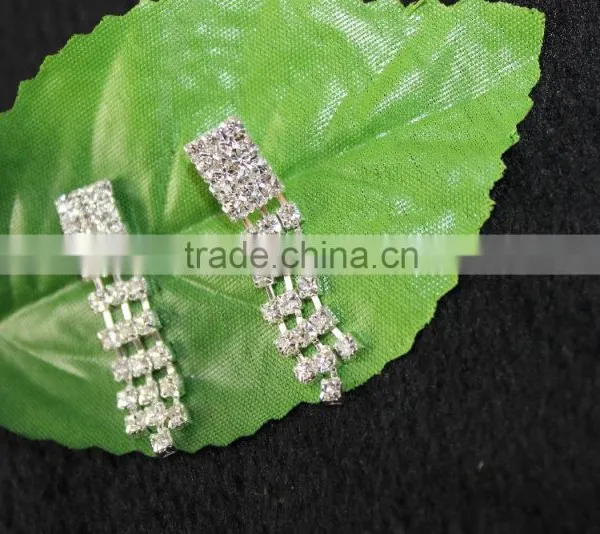 Tassel Glass Crystal Wedding Jewelry Sets for Bridal Beautiful Jewelry Set Wholesale photo-3