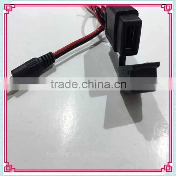 Standard USB Adapter Connector For DC Motorcycle Battery Charging Cables photo-4