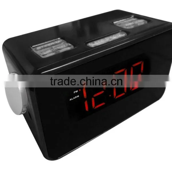 Red LED Backlight PLL Dual Alarm Projector Clock Radio photo-2