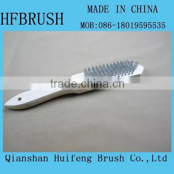 Wire Bristle Wooden Brush