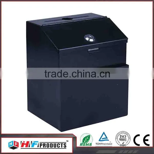 HF-MB185 Newspaper Metal Black Mail Box photo-2