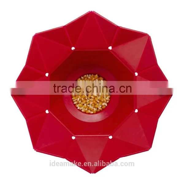 Foldable Microwave Silicone Popcorn Bowl SGS,FDA,LFGB Certified Popcorn Bowl photo-6