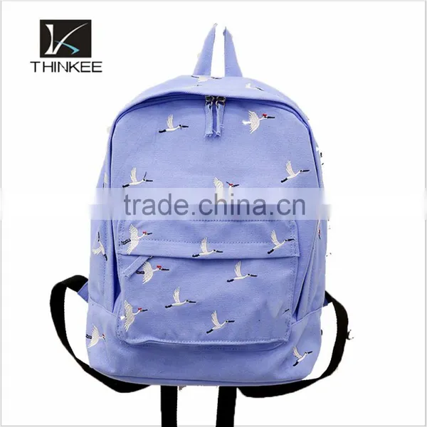Colorful Backpack Canvas Clear Backpack School Backpack photo-2