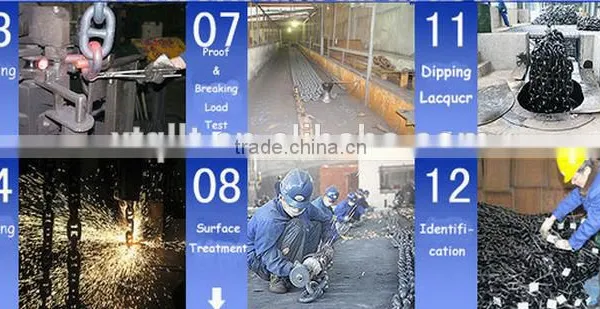 Grade U2 U3 Welded Long Link Stud Anchor Chain for Ship photo-2