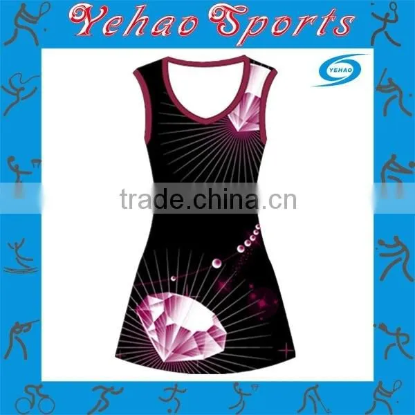 Netball Dress Sublimation Print Uniform Latest Netball Dress photo-3