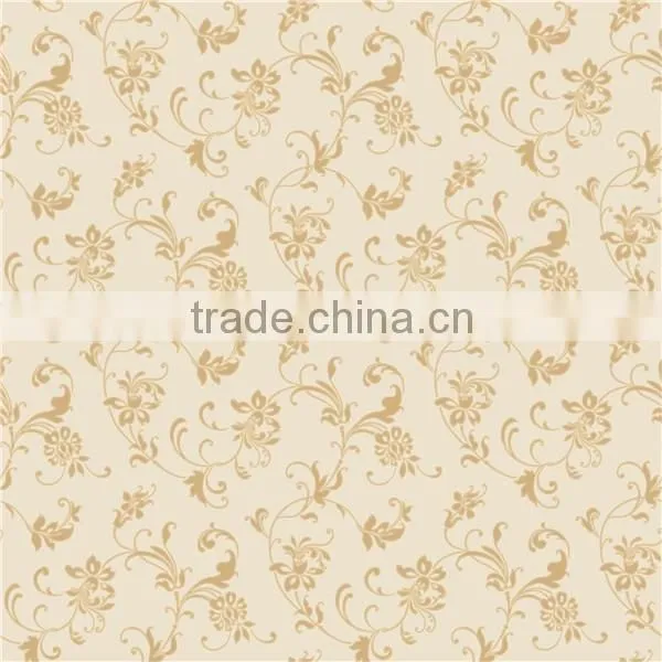 Grey Colour Fiower Style Wall Paper