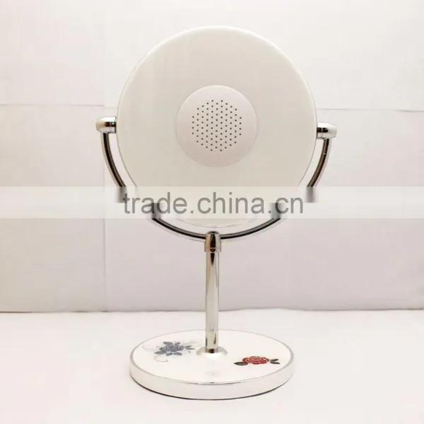 Single Side Free Rotating Stand Mirror With Bluetooth Speaker photo-3