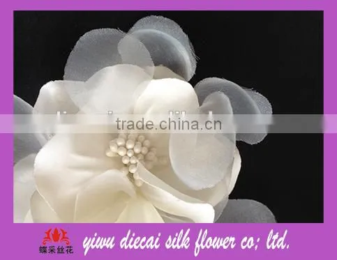 Colorful Artificial Handmade Fabric Flower photo-2