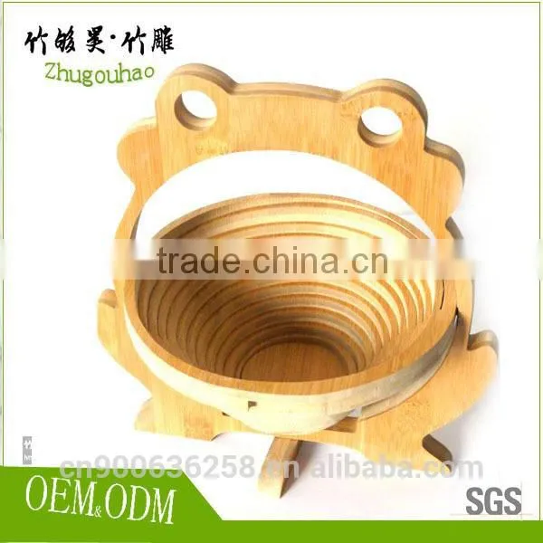 Baboo Folding Fruit Food Bread Baskets photo-4