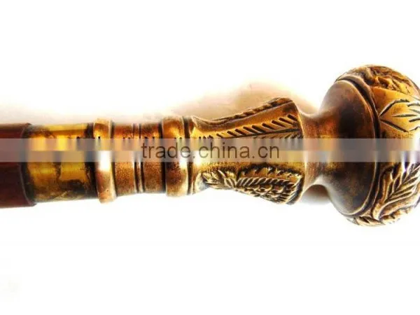 VINTAGE ANTIQUE FINISHING DESIGNER HANDLE WALKING CANES-STUNNING DESIGN WALKING CANES- Wk1173 photo-4