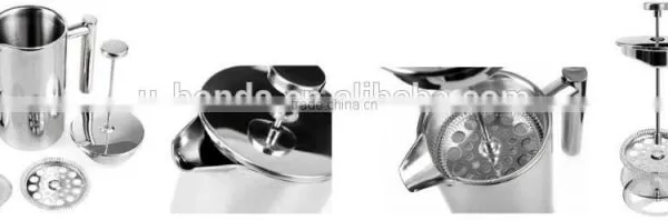 High Quality Stainless Steel French Coffee Press (0.35L,0.5L,0.8L,1.0L,1.5L) photo-6