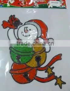 Hot Selling Plastic Christmas Window Sticker,Christmas Decoration