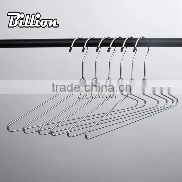 Wholesale Fashional Clothes Drying Hangers Metal Chrome Wire Laundry Hanger photo-2