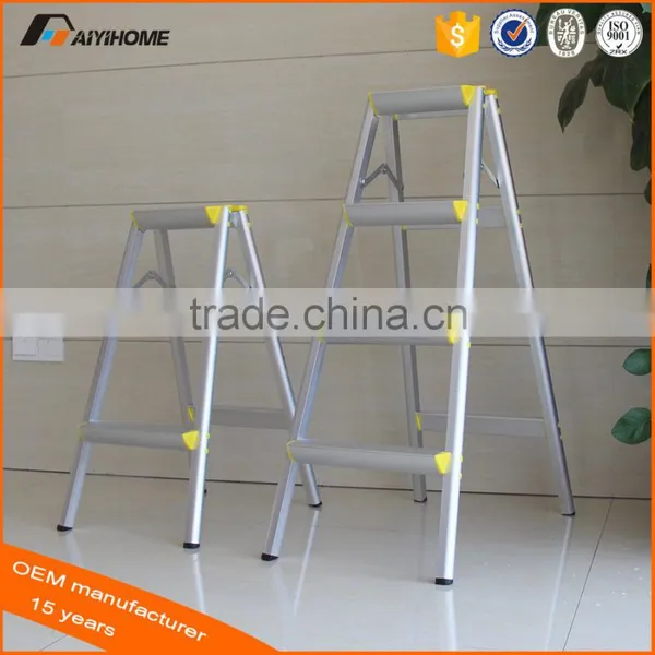 3-Foot Double Sided Foldable Portable Aluminum Step Ladder, Folding Aluminium Household Ladder Stairs photo-3