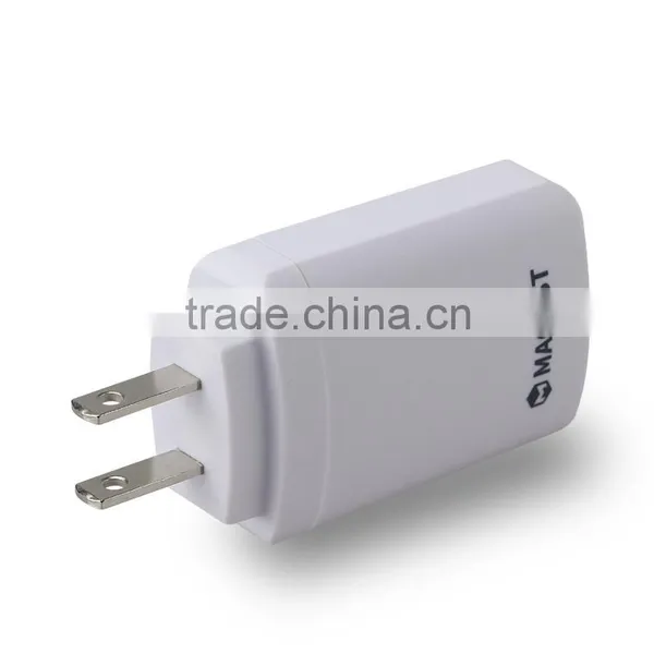 Quick Charge 3.0 Daul USB Wall Charger, USB Travel Charger, Travel Charger White photo-3