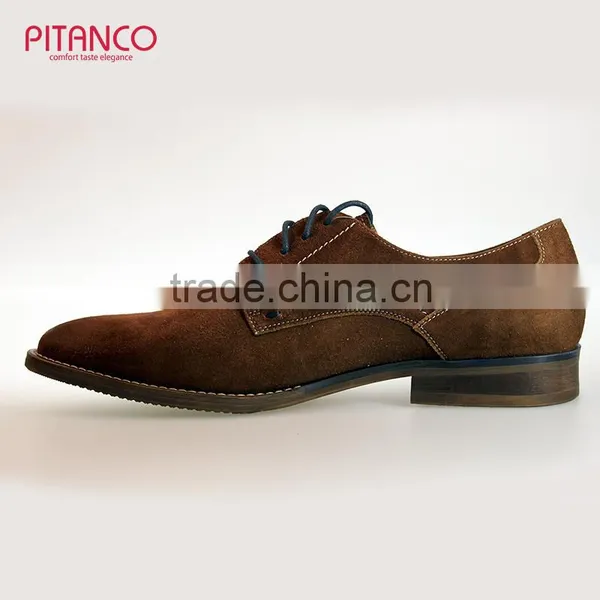 New Style Swede Leather Lace-up Dress Shoes for Men photo-4