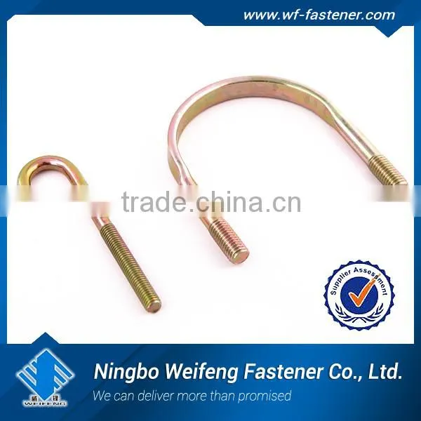 High Quality Strength Zinc Plated U-bolt Rod to Cable Clamps Good Price Ningbo Fastener Suppliers Manufacturers Exporters photo-2