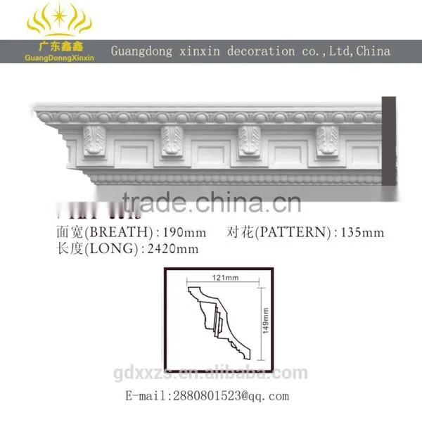 Factory Direct Decorative Line Carving Cornice Moulding