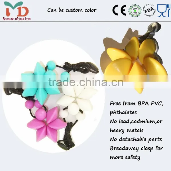 Handmade Teether Bead Jewelry/Most Popular Safe Teether Silicone Necklace Bead Landing China Manufacturer photo-2