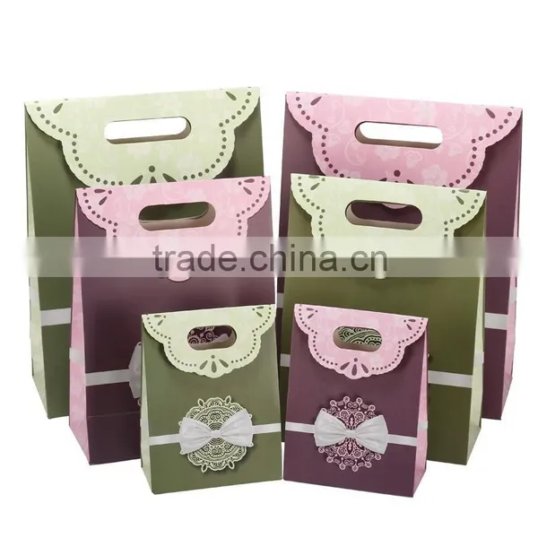 Paleviolet Darkolivegreen Bag Paper Bag Gift Bag Shopping Paper Bag High Quality Customized Print Your Logo photo-4