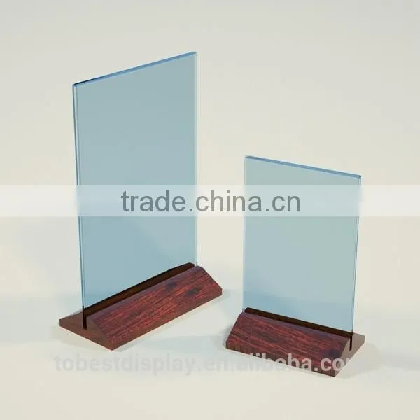 Custom Colors Transparent Beautiful Acrylic Menu Holder, Sign Holder photo-6