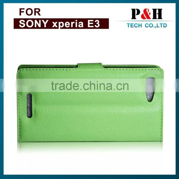 Hot Selling Mobile Phone Case Design Flip Leather Cover for Sony Xperia E3 photo-3