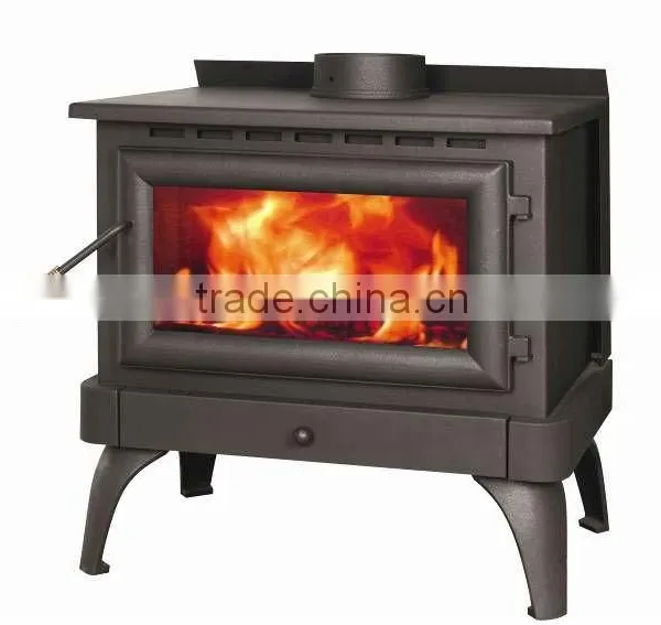 Wood Stove WSD-A06 With 8.5KW Heating Rate, Large Glass