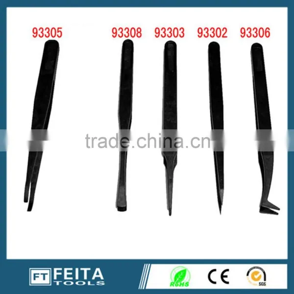 Cheap Plastic Industrial Tweezers/disposable Plastic Industrial Tweezers Black photo-3
