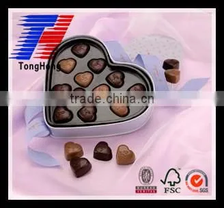 Custom Exquisite Chocolate Packaging Gift Paper Box With Handle Drawer Heart photo-6