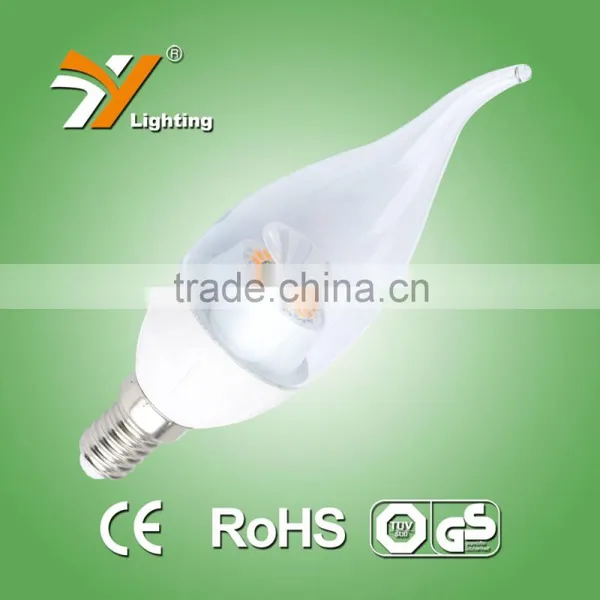 2015 NINGBO HOT Led Bulb, Led Candelabra Bulbs Lamp, Led Candle 4W C30HLAP 323LM E14 LED Light Candle Bulb photo-3